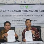 Dompet Dhuafa Lampung dan FEBI UIN Raden Intan Lampung Jalin Kerjasama Beasiswa Mahasiswa Berbasis Program Kantin Kontainer