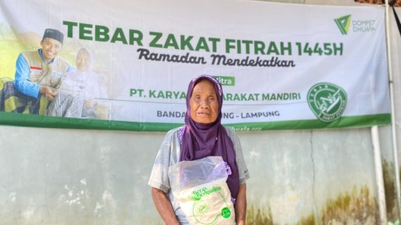 Hari Ke 17 Ramadan, Dompet Dhuafa Lampung Distribusi 2 Ton Zakat Fitrah di Provinsi Lampung